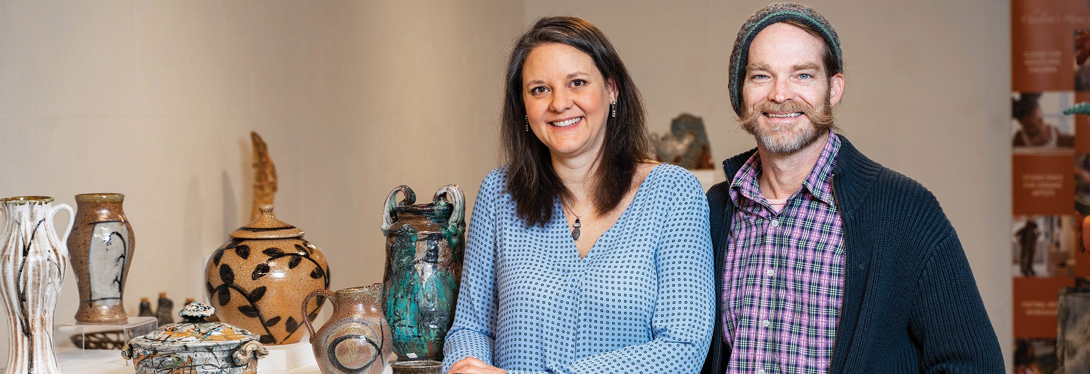 Husband and wife Adrienne Dellinger ’94 and Greg Scott ’91have been working in art since they graduated from ECU. They are a part of a rich family tradition of attending East Carolina.