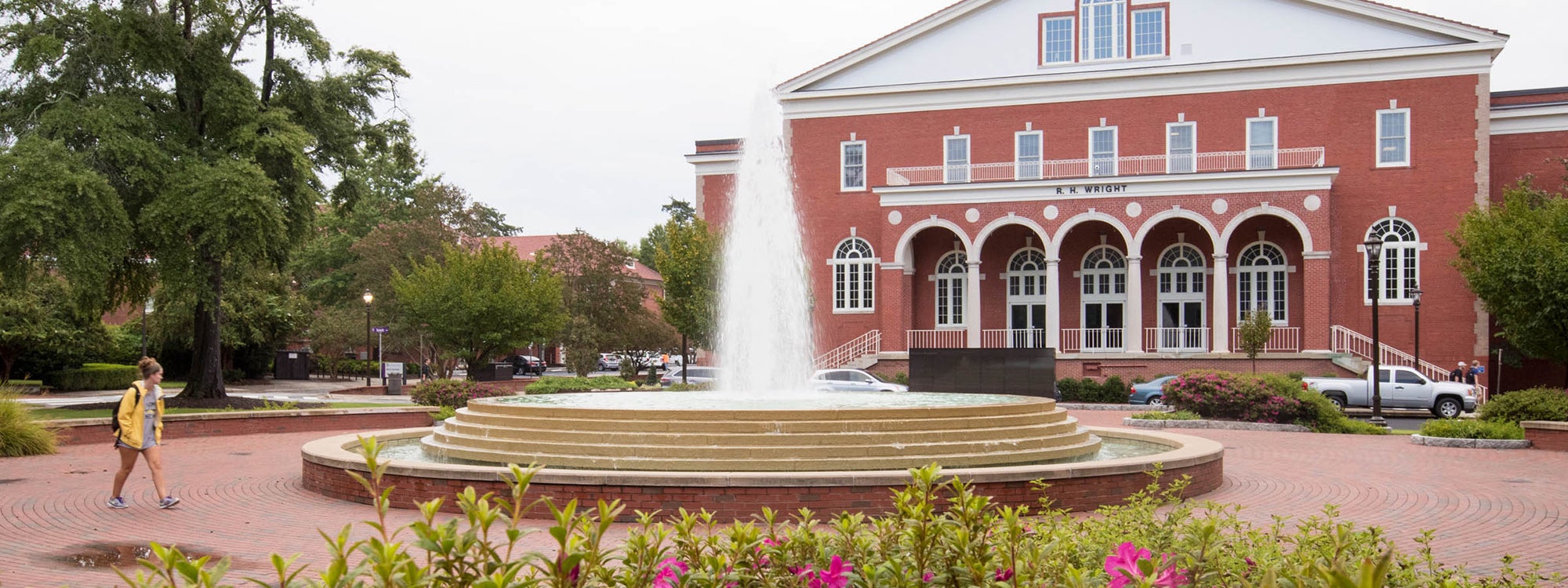 Fountain on main campus