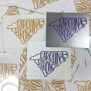 Carolina strong window stickers