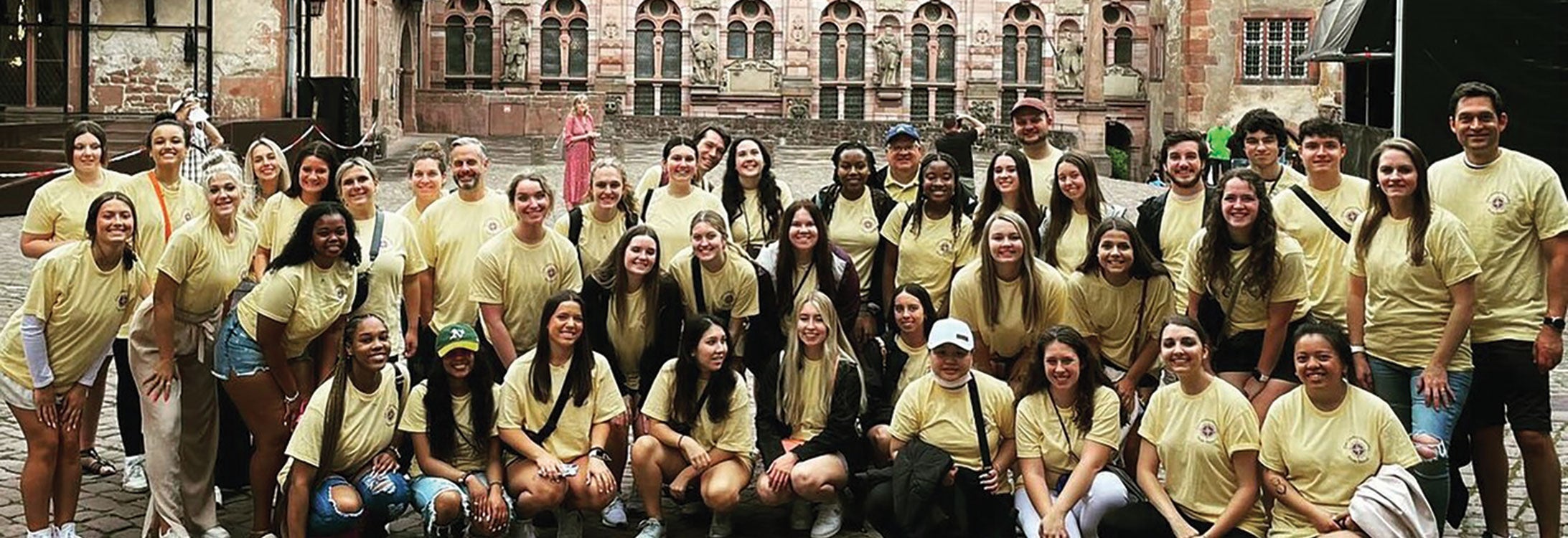 Forty students from ECU’s College of Health and Human Performance traveled across Europe last summer, including a stop at Heidelberg Castle in Heidelberg, Germany.