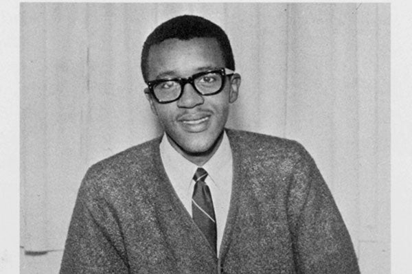 An old photo of a man in a tie
