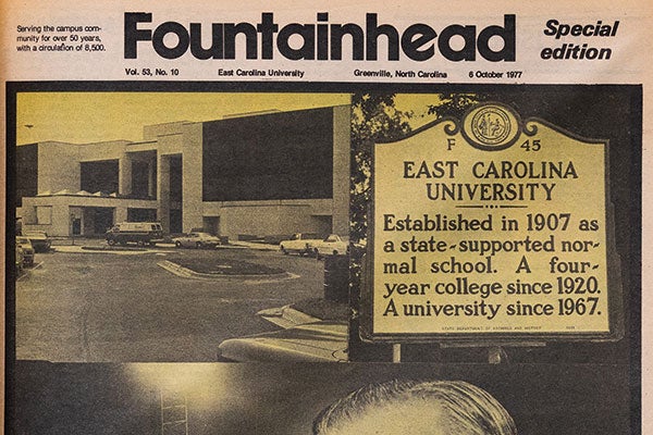 An old newspaper called the Foundtainhead